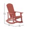 Flash Furniture White Poly Resin Adirondack Rocking Chairs, 2PK JJ-C14705-RED-2-GG - alternate 8